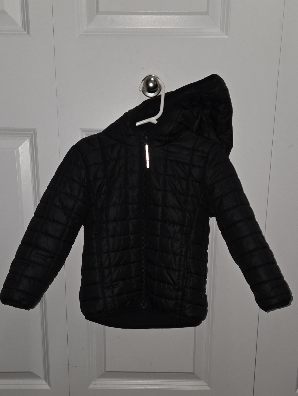Cat & Jack 3T Black Quilted Hooded Puffer Jacket